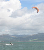 Kitesurfing off Trefeddian beach